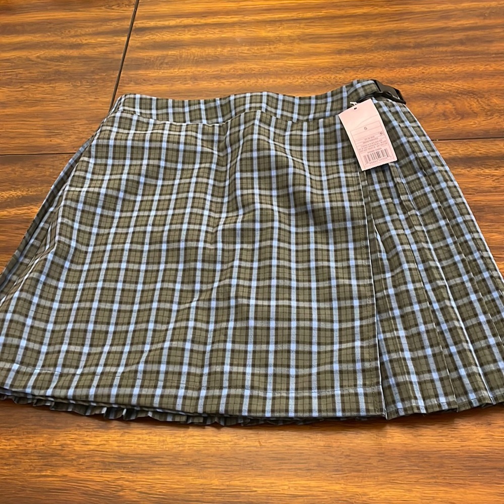 Wild Fable Plaid Pleated Skirt